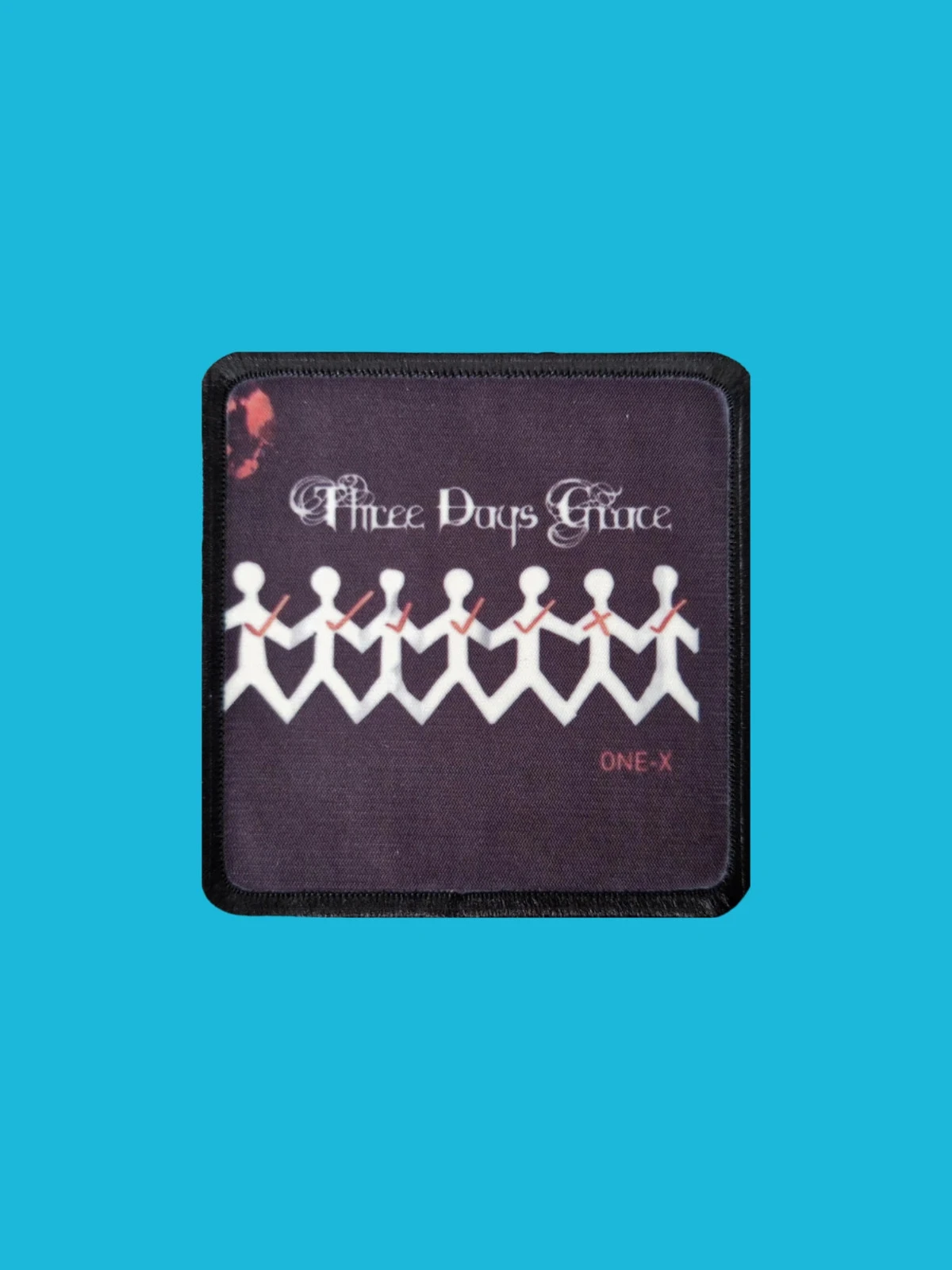 Patch Three Days Grace - One-X - Imprimé - Carré de 7,5 x 7,5 centimètres